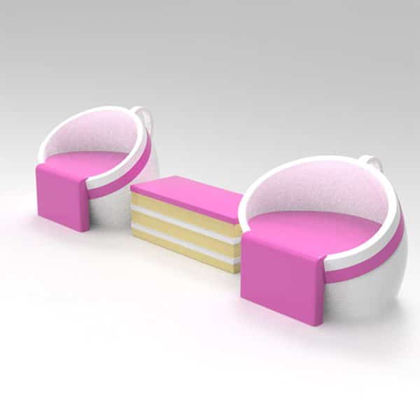 Coffee with Cake Table/Chairs DKY232