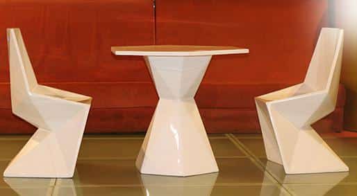 the funky furniture factory Diamond Shaped Table and Chairs DKY074