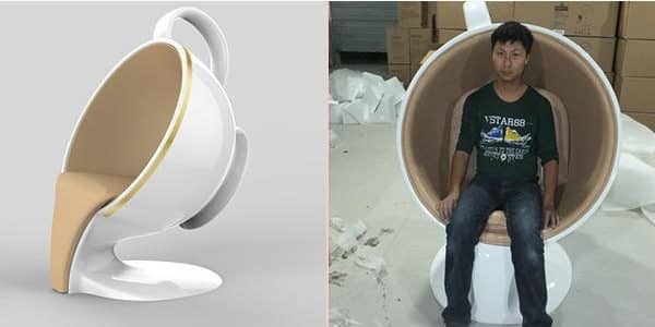 Fiberglass Coffee Cup Chair DKY076