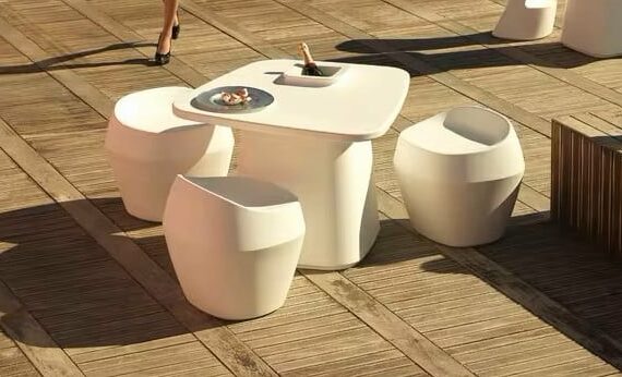 Barrel Chairs/Table Setting DKY100