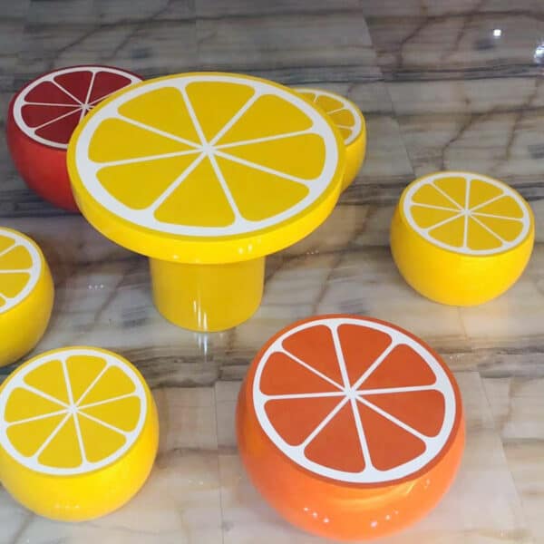Citrus Fruits Table/Stools DKY861