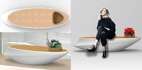Boat Shaped Bench DKY694