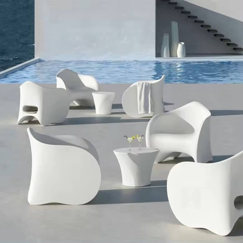 Modern Armchair/Table Set DKY875