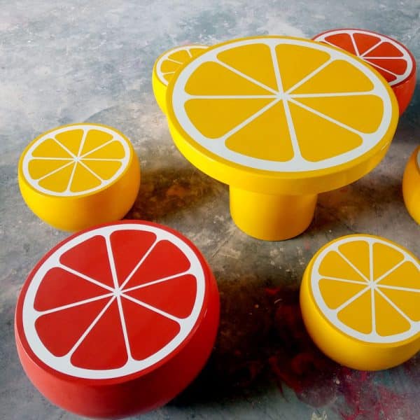 Citrus Fruits Table/Stools DKY861