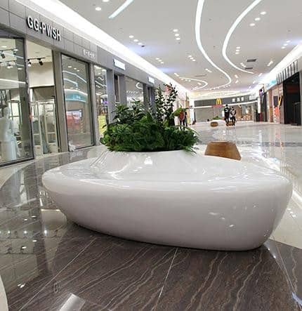 Boat Shaped Bench Planter Combination DKY321