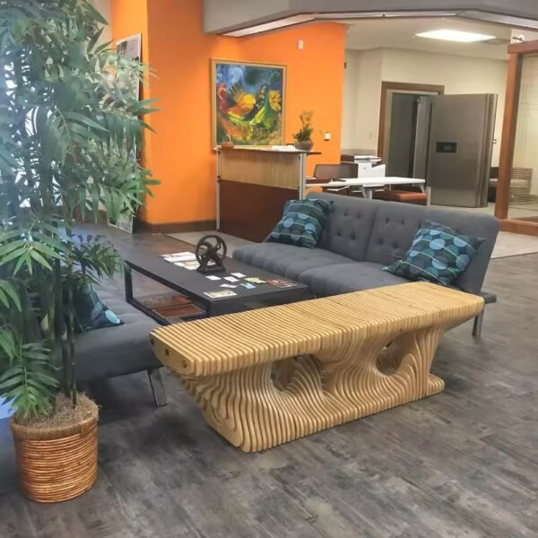 Sliced Timber Bench Seat DKY515